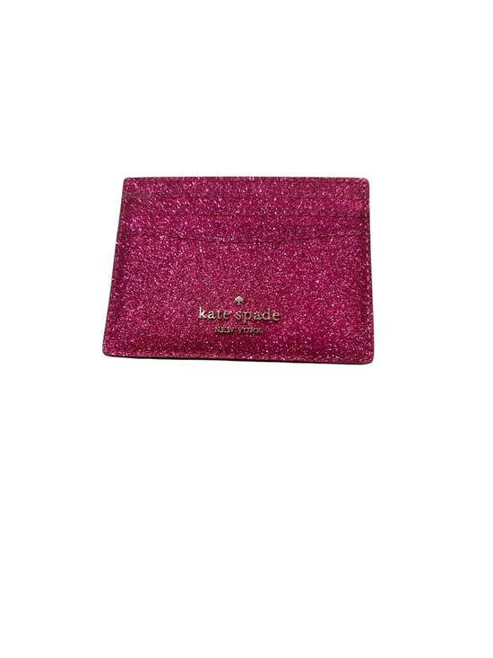 kate spade Handbags - kate spade glitter cardholder in fuchsia